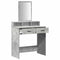vidaXL Dressing Table Concrete grey 79 x 41 x 140 cm Engineered wood