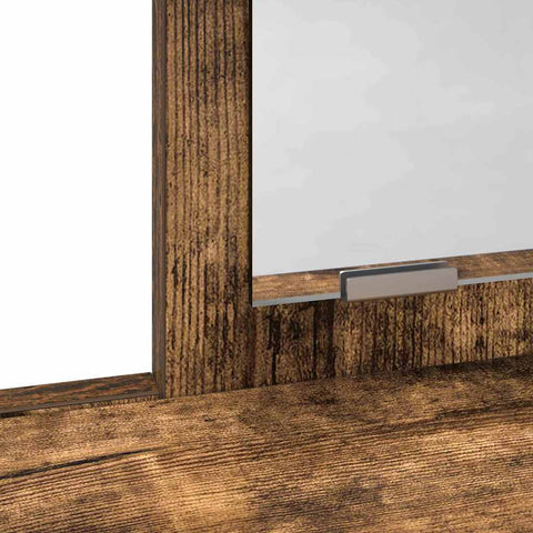 vidaXL Dressing Table Smoked oak 79 x 41 x 140 cm Engineered wood