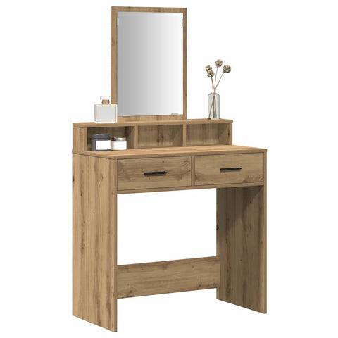 vidaXL Dressing Table Artisan Oak 79 x 41 x 140 cm Engineered wood