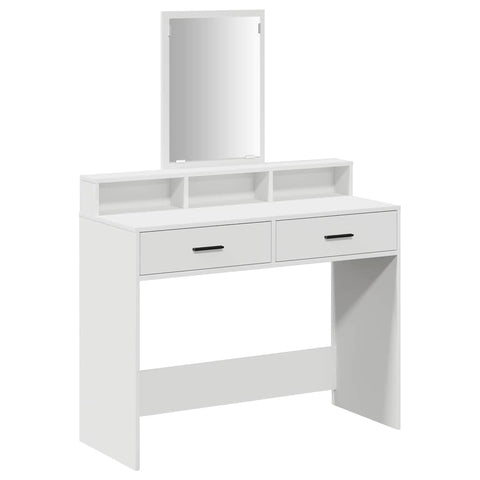 vidaXL Dressing Table White 100 x 41 x 140 cm Engineered wood