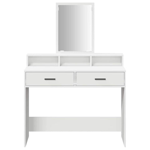 vidaXL Dressing Table White 100 x 41 x 140 cm Engineered wood
