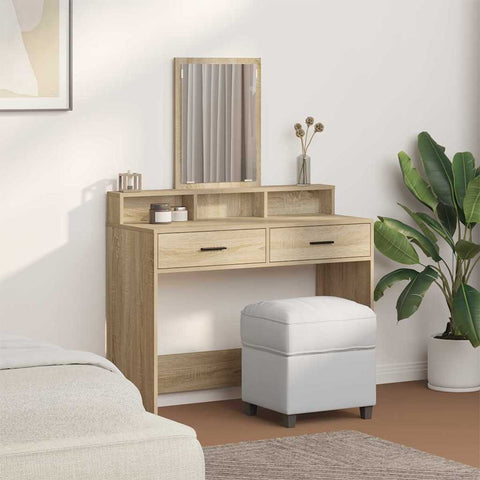 vidaXL Dressing Table Sonoma oak 100 x 41 x 140 cm Engineered wood
