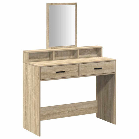 vidaXL Dressing Table Sonoma oak 100 x 41 x 140 cm Engineered wood