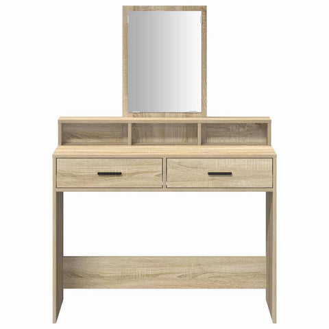 vidaXL Dressing Table Sonoma oak 100 x 41 x 140 cm Engineered wood