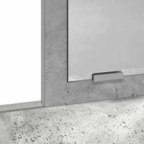 vidaXL Dressing Table Concrete grey 100 x 41 x 140 cm Engineered wood