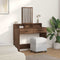 vidaXL Dressing Table with Drawers Brown Oak 100x41x140 cm