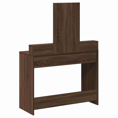 vidaXL Dressing Table with Drawers Brown Oak 100x41x140 cm