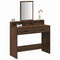 vidaXL Dressing Table with Drawers Brown Oak 100x41x140 cm