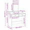 vidaXL Dressing Table with Drawers Brown Oak 100x41x140 cm