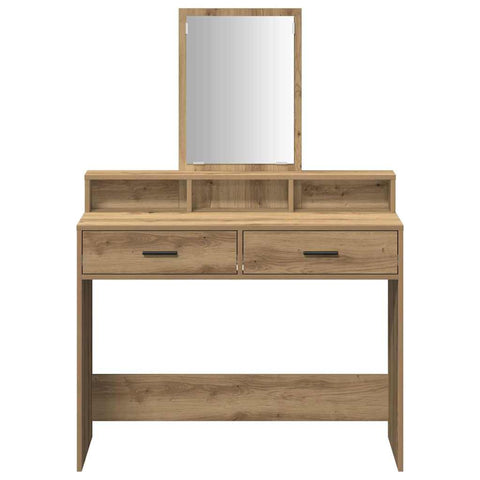 vidaXL Dressing Table Artisan oak 100 x 41 x 140 cm Engineered wood