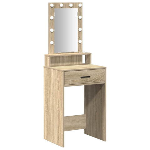 vidaXL Dressing Table Brown 50 x 41 x 140 cm Engineered wood