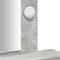 vidaXL Dressing Table with LED Lights Concrete Grey 50x41x140 cm