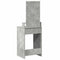 vidaXL Dressing Table with LED Lights Concrete Grey 50x41x140 cm