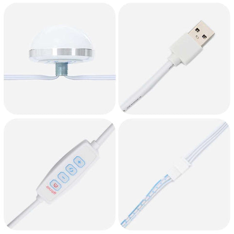 vidaXL Dressing Table Grey 50 x 41 x 140 cm Engineered wood