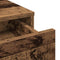 vidaXL Dressing Table with LED Lights Old Wood 50x41x140 cm