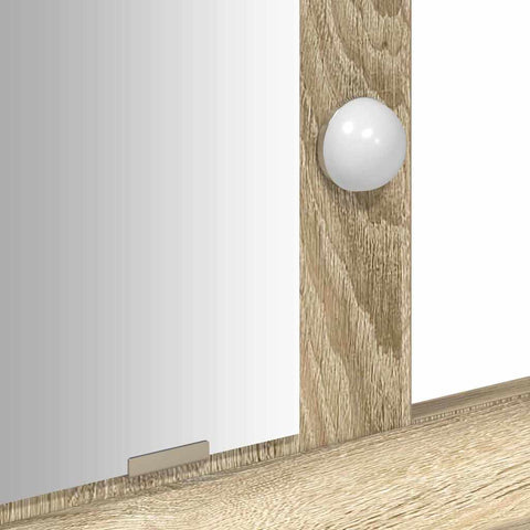 vidaXL Dressing Table Brown 79 x 41 x 140 cm Engineered wood