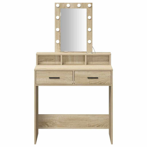 vidaXL Dressing Table Brown 79 x 41 x 140 cm Engineered wood
