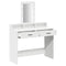 vidaXL Dressing Table with LED Lights White 100x41x140 cm