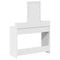 vidaXL Dressing Table with LED Lights White 100x41x140 cm