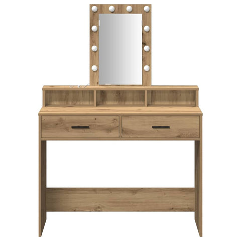 vidaXL Dressing Table Brown 100 x 41 x 140 cm Engineered wood