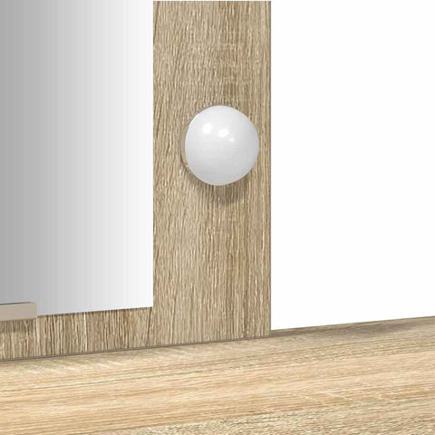 vidaXL Dressing Table Brown 102 x 33 x 135 cm Engineered wood