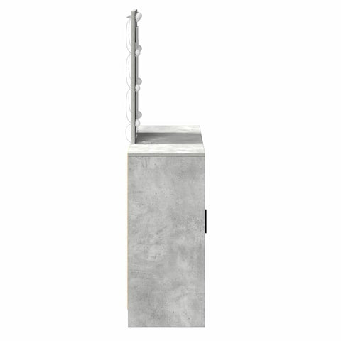 vidaXL Dressing Table Light Grey 102 x 33 x 135 cm Engineered wood