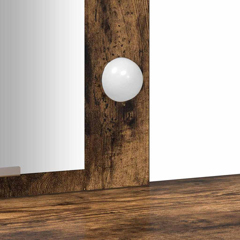 vidaXL Dressing Table Brown 102 x 33 x 135 cm Engineered wood