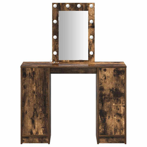 vidaXL Dressing Table Brown 102 x 33 x 135 cm Engineered wood