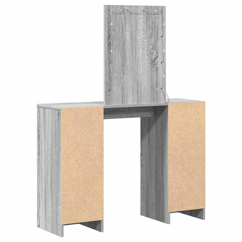 vidaXL Vanity Table Grey Sonoma Engineered Wood Standard Vanity Table