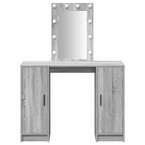 vidaXL Vanity Table Grey Sonoma Engineered Wood Standard Vanity Table