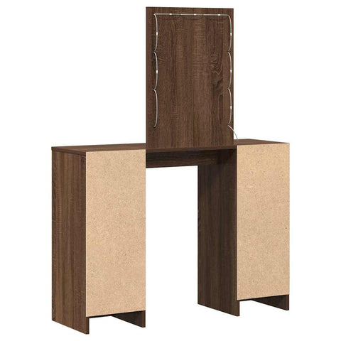 vidaXL Dressing Table Brown 102 x 33 x 135 cm Engineered wood
