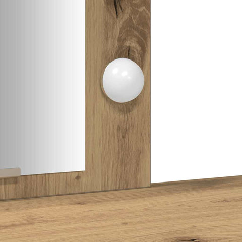 vidaXL Dressing Table Brown 102 x 33 x 135 cm Engineered wood