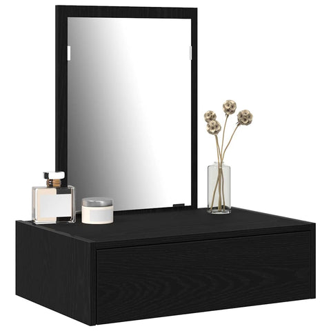 vidaXL Dressing Table Black 60 x 40 x 70 cm Engineered wood