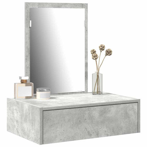 vidaXL Dressing Table with Drawer Grey 60 x 40 x 70 cm Engineered wood