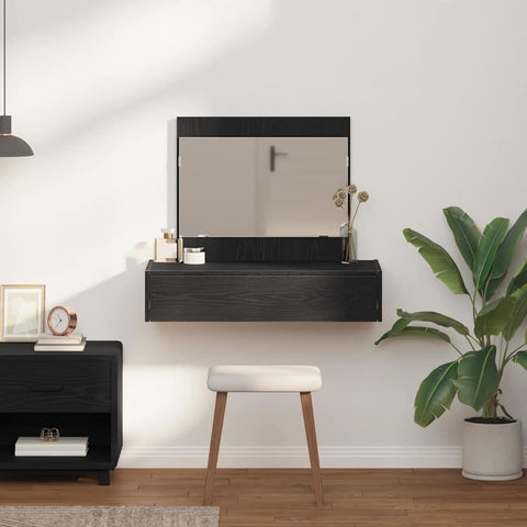 vidaXL Dressing Table Black 83 x 40 x 70 cm Engineered wood