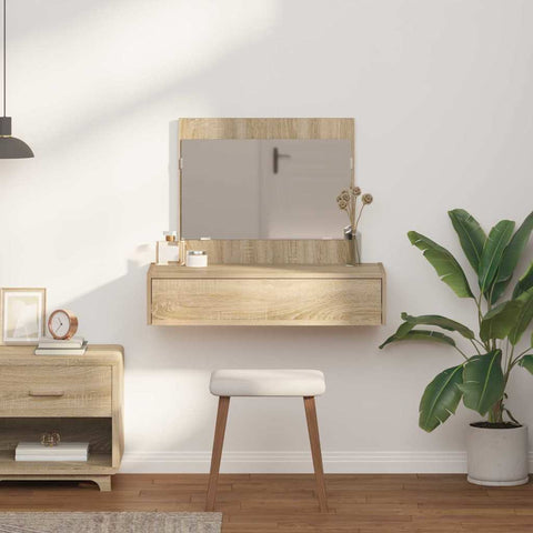 vidaXL Dressing Table Brown 83 x 40 x 70 cm Engineered wood