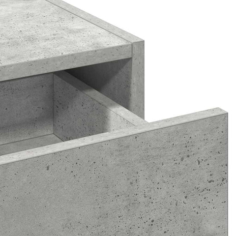 vidaXL Wall Hanging Dressing Table Concrete Grey 83x40x70 cm