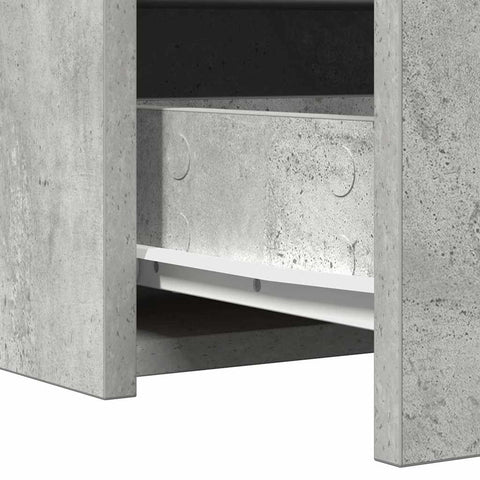 vidaXL Wall Hanging Dressing Table Concrete Grey 83x40x70 cm