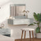 vidaXL Wall Hanging Dressing Table Concrete Grey 83x40x70 cm