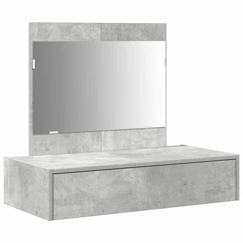 vidaXL Wall Hanging Dressing Table Concrete Grey 83x40x70 cm