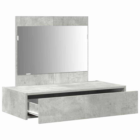 vidaXL Wall Hanging Dressing Table Concrete Grey 83x40x70 cm