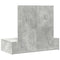 vidaXL Wall Hanging Dressing Table Concrete Grey 83x40x70 cm