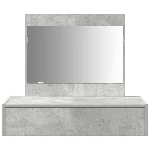 vidaXL Wall Hanging Dressing Table Concrete Grey 83x40x70 cm