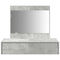 vidaXL Wall Hanging Dressing Table Concrete Grey 83x40x70 cm