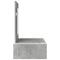 vidaXL Wall Hanging Dressing Table Concrete Grey 83x40x70 cm