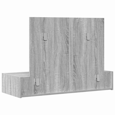 vidaXL Dressing Table Grey 100 x 40 x 70 cm Engineered wood