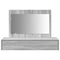 vidaXL Dressing Table Grey 100 x 40 x 70 cm Engineered wood