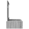 vidaXL Dressing Table Grey 100 x 40 x 70 cm Engineered wood