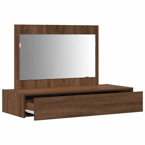 vidaXL Dressing Table Brown 100 x 40 x 70 cm Engineered Wood
