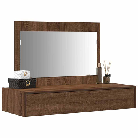 vidaXL Dressing Table Brown 100 x 40 x 70 cm Engineered Wood